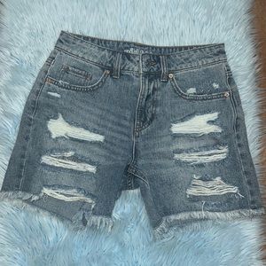 High Rise Jean Shorts